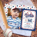 Search for baseball invitations Red white and blue