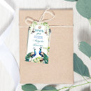 Search for indian wedding favor tags Peacock