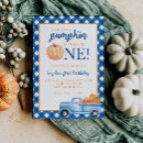 Search for blue truck birthday invitations Our little pumpkin