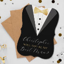 Search for will you be my best man invitations Tuxedo