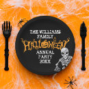 Search for halloween skeleton plates Trick or treat