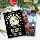 Search for disco ball holiday invitations New years eve celebration