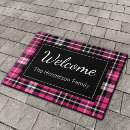 Search for pink doormats Plaid