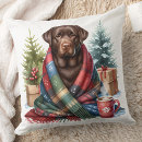 Search for black lab christmas pillows Labrador retriever