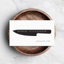 Search for knife business cards Chef