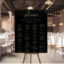 Search for gold white wedding seating charts Simple alphabetical
