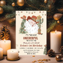 Search for hoedown invitations Cowboy santa party