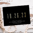 Search for holiday party save the date invitations typography