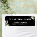 Search for black and white return address labels Contemporary