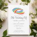 Search for rainbow wedding invitations Simple