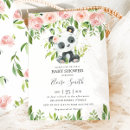 Search for panda bear baby shower invitations greenery