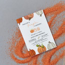 Search for our little pumpkin is turning one invitations Watercolor