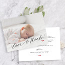 Search for love and thanks thank you cards Black and white