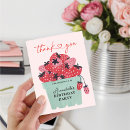 Search for 1st birthday thank you cards Strawberry