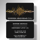 Search for musician business cards deejay