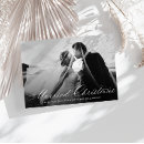 Search for married and merry holiday wedding announcement cards Modern elegant