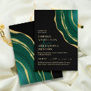 Search for black green gold wedding invitations Classic