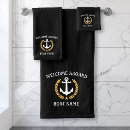 Search for black gold bath towels Nautical