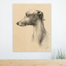 Search for dog wood wall art greyhound