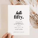 Search for 50th birthday invitations Minimalist