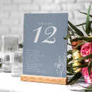 Search for winter wedding table cards Simple minimalist