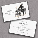 Search for piano business cards pianist