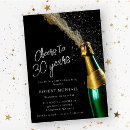 Search for cheers to 30 years invitations Black gold