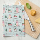 Search for holiday kitchen towels pink christmas