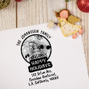 Search for happy holidays rubber stamps Seasonal