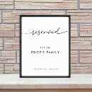 Search for reserved for brides family Black and white