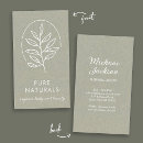Search for leaf business cards modern