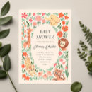 Search for flower borders baby shower invitations Floral border