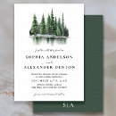 Search for hunter green wedding invitations Pine forest