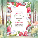 Search for enchanted forest invitations whimsical mushroom wildflower greenery