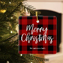 Search for buffalo plaid ornaments Farmhouse