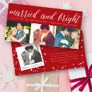 Search for couple holiday wedding announcement cards mr and mrs
