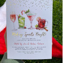 Search for making spirits bright invitations Red
