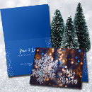 Search for snowflake christmas cards Blue