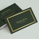Search for dark green business cards Minimalist