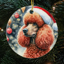 Search for red poodle ornaments Watercolor