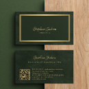 Search for green emerald gold business cards Beauty salon