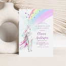 Search for pastel unicorn invitations Rainbow magical