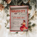 Search for naughty or nice christmas invitations Snow