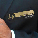 Search for black and gold name tags Employee