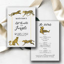 Search for cheetah print invitations Safari
