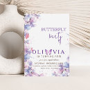 Search for purple butterfly birthday invitations Cute