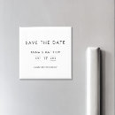 Search for black and white save the date magnets Minimalist