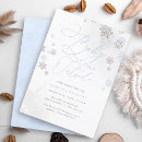 Search for blue snowflake baby shower invitations its cold outside