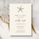 Search for beach bridal shower invitations Starfish