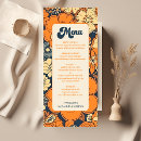 Search for retro wedding menus Boho